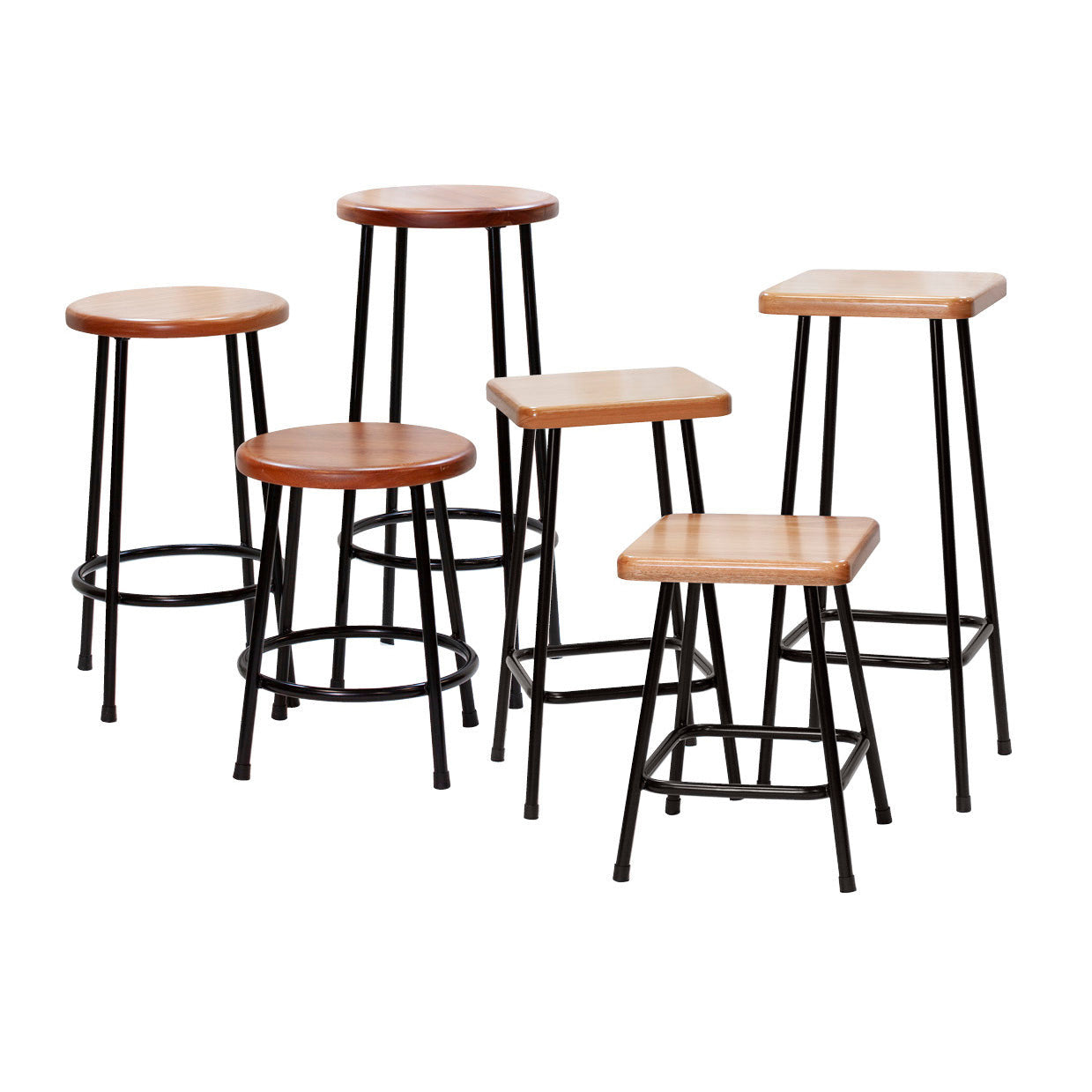 Lyptus & Steel Stools